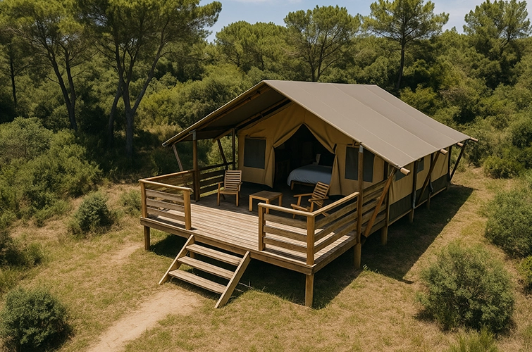 Tentes safari lodges